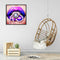 5D Diamond Painting Kit Purple Lips Full Round Drill Rhinestone DIY Mosaic