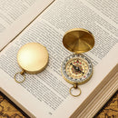 Waterproof Mini Portable Copper Navigation Flip Compass for Outdoor Activit