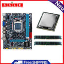 H55 Motherboard+Intel Core i5-760 CPU+2xDDR3 4G VGA HDMI-Compatible Accessories