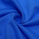 Long Sleeve Women Fleece Hoodies Irregular Loose Solid Color (Blue)(4XL)