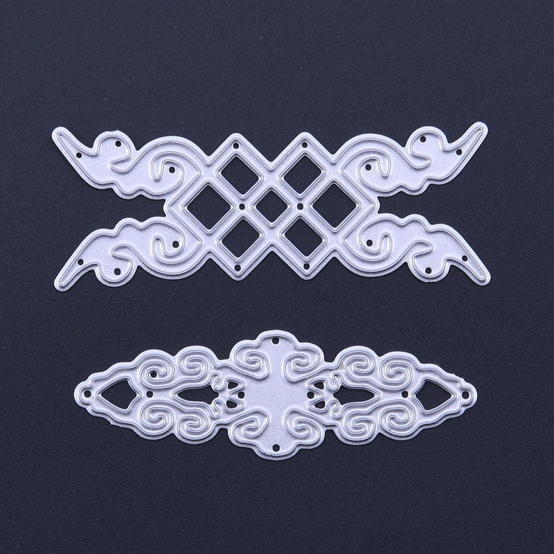 Thread Ornamental Design DIY Metal Stencil Scrapbook Craft Punch Mold