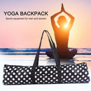 Yoga Mat Bag Oxford Waterproof Pilates Sport Exercise Carry Backpack (Dots)