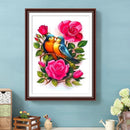 Flower and Parrots 5D DIY Diamond Painting Full Square Crafts Rhinestone Pict
