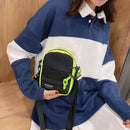Fashion Nylon Crossbody Bag Women Hit Color Sports Travel Shoulder Handbag Purse