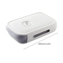 Egg Storage Box Drawer Type Egg Tray Container with Date Reminder (White) Newly