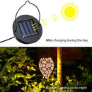 Solar Hanging Lights, Olive Shaped, Waterproof, Garden Metal Art LED Lamp Newly