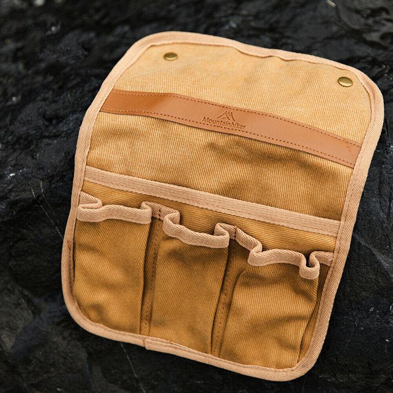 Mounthiker Armrest Hanging Bag Portable Wheelchair Bag Canvas for Hiking Fi