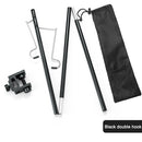 Folding Camping Lamp Pole Kit Detachable Lantern Stand Tent Hanging Light H