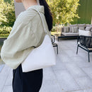 Women Patent PU Leather Hobos Underarm Bag Fashion Solid Color Small Handbags