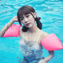 2pcs Inflatable Swim Arm Rings Pool Buoys Float Circle Sleeves for Swim Tra