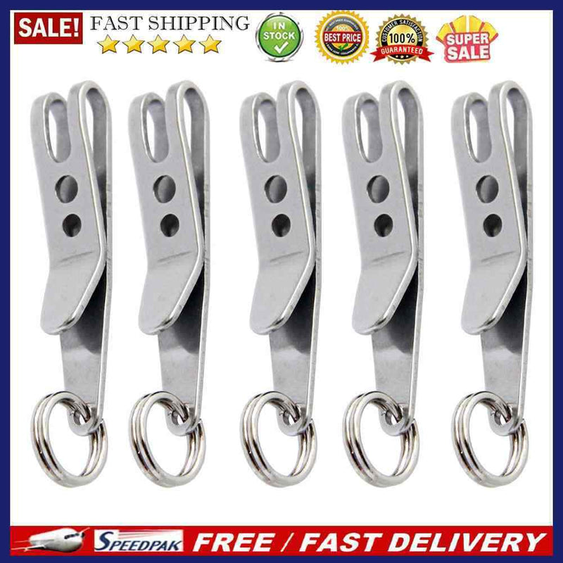 5pcs EDC Bag Suspension Clip Key Rings Carabiner Outdoor Camping Multi Tool
