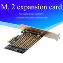 Dual M.2 to PCI-E 3.0 X4 Adapter for PCIe NVMe SATA M2 SSD 2230 2242 2260 2280