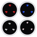 3pcs Dental Rhinestones Dental Love Heart Teeth Jewelry Tooth Stones (White