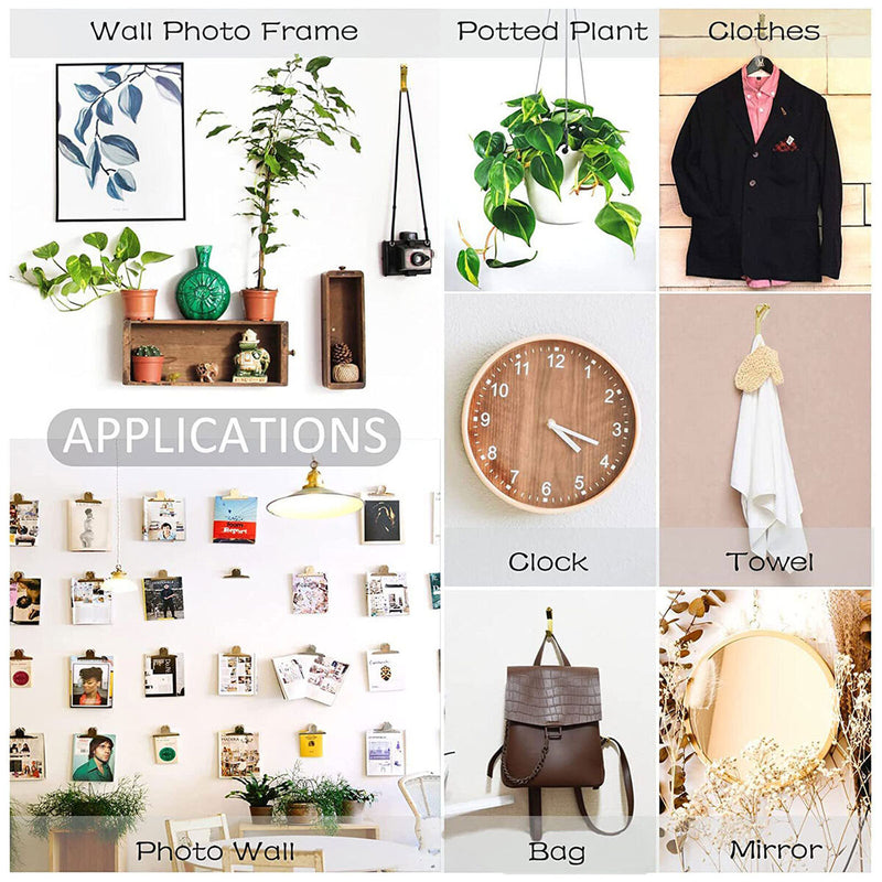 Picture Hangers 50pcs Photo Frame Hooks with 50pcs Nails Wall Hanger Newly