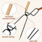 Firewood Tongs Log Grabber for Fire Pit Campfire Firepit Bonfire Fireplace Tool