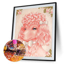 Pink Poodle Diamond Painting Kits Full Round Drill Home Decor 40x50cm (1)
