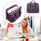 Sewing Machine Handbag Crochet Kits Print Travel Carrying Case (Purple) Newly