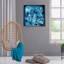 DIY Full Round Drill Diamond Wolves Painting Rhinestone Drawing Home Decora