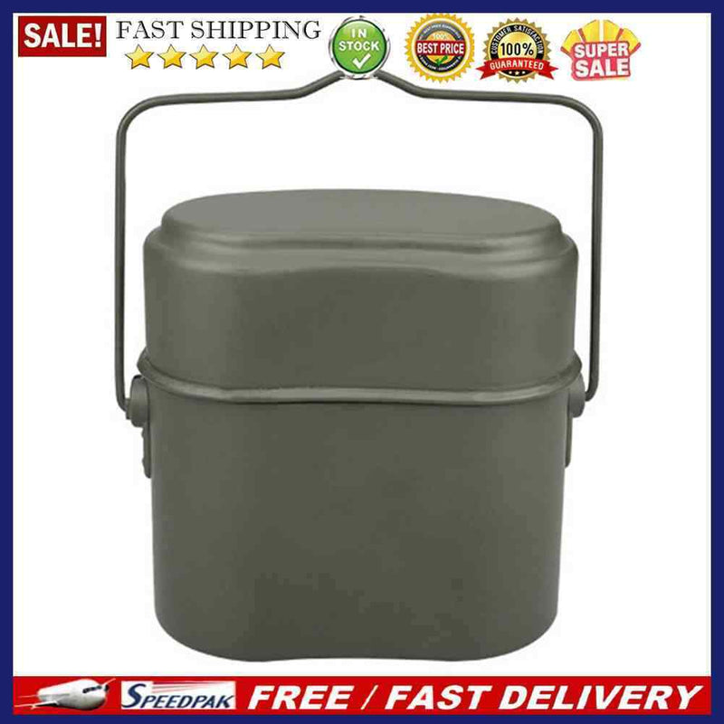 Camping Cookware Mess Kit - Food Container Outdoor Camping Gear and Equipme