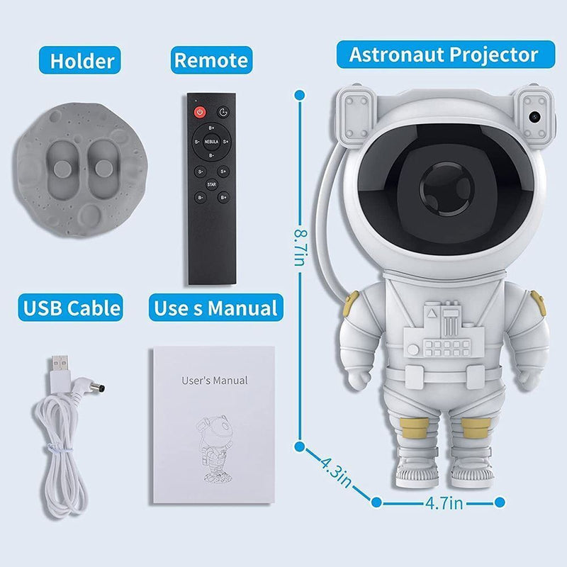 White Astronaut Projector Remote Contral light Night Light Galaxy Starry Sky