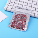 500pcs Glitter Shimmer Sharp Tip Nail Art Rhinestones Manicure Charm (Red)