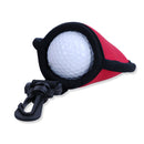 Portable Golf Ball Wiping Bag Neoprene Durable Golf Protector Cover (Red)