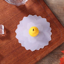 Silicone Cup Cover Dustproof Reusable Heat-resistant Transparent Lid (Pear)