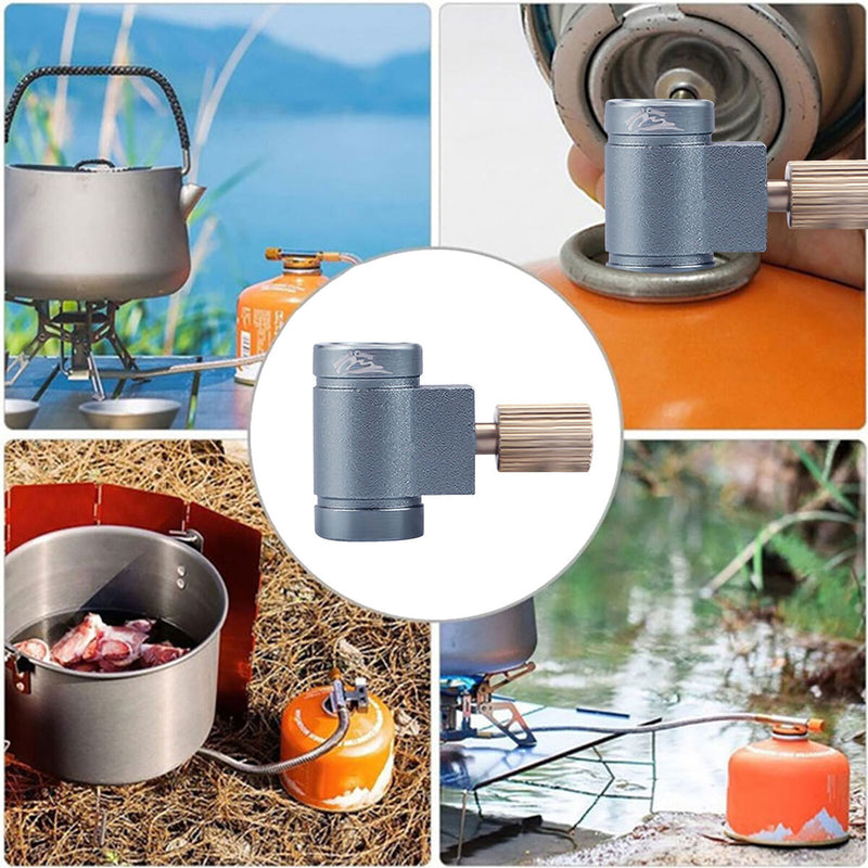 Gas Tank Adapter Without Pressing Design Essential Equipment for Outdoor Sports