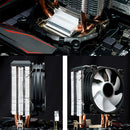 CR1200E 2 Heat Pipe CPU Cooler RGB 3Pin Cooling Fans Heatsink Light Fan Radiator