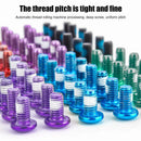 12x M5x10mm Disk Brake Rotor Bolts Mountain Bike T25 Brake Screws (Green)