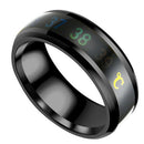 Mood Rings Stainless Steel Temperature Measurement Ring Thermometer Display
