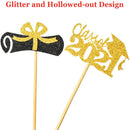 Hat Cupcake Toppers Bachelor Cap Cake Decorations Graduation Cake Topper