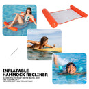 Water Hammock Inflatable Floating Swimming Pool Lounge Bed Chair (Orange) Newly