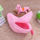 Warm Banana Hamster Hammock Hang Cage Pet Birds Sleeping Nest House (Pink)