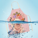 Pig Printed Women Kitchen Aprons Linen Oil-proof Apron (82x68cm)