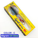 #A UV Luminous Bionic Squid Fishing Lures 60g 15cm Wobbler Soft Bait Fishing Tac