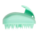 Silicone Head Body Scalp Massage Brush Hair Washing Clean Combs (Green) Newly