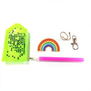 5pcs DIY Diamond Painting Keychain Rainbow Special-shaped Drill (AA984) Newly