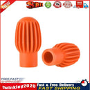 2x Silicone Drum Stick Sleeve Drumstick Practice Tips Mute Damper (Orange) Newly