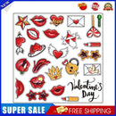 PVC Decals Glass Window Door Valentine Day Removable Love Lipstick Gift Stickers