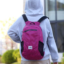 20L Large Waterproof Folding Climbing Backpack Travel Rucksack (Rose Red)