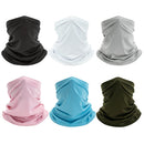 Cycling Pure Color Face Cover Riding Sunscreen Scarf Outdoor Bandana (Pink)