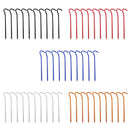 10pcs Aluminium Alloy Tent Pegs with Hooks Garden Stakes Ground Nail (Silve