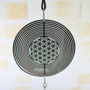 Rotating Wind Chime Novelty Sculpture Wind Chime with Spiral Tail Ball (B) Newly