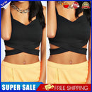 Sexy Women Cut-out Bustier Bralet Crop Top Corset Vest Blouse Tank S