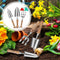 18Pcs Garden Tool Set with Steel Trowel and Hand Rake 15X Plant Lables K5E3