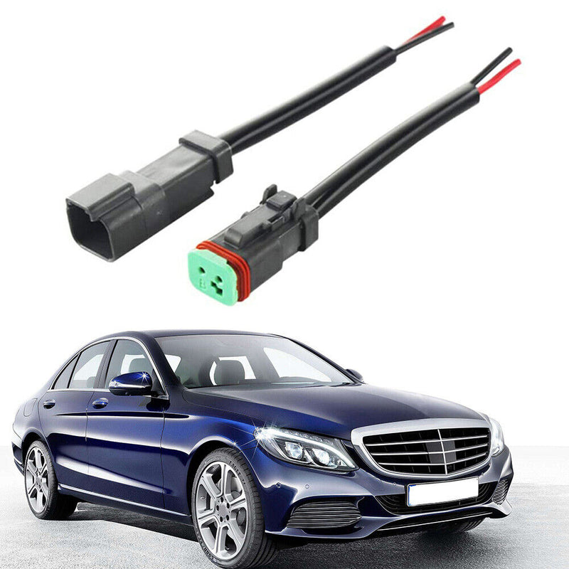 Deutsch DT 2 Pin Male Female Connector Adapter Wiring Harness for LED Work Li