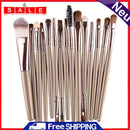 15pcs Makup Soft Brushes Eyeshadow Eye Powder Brow Foundation Cosmetic Kit-
