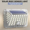 90LED Solar Outdoor Wall Light Waterproof 4-Sided Motion Sensor Garden Park Lamp