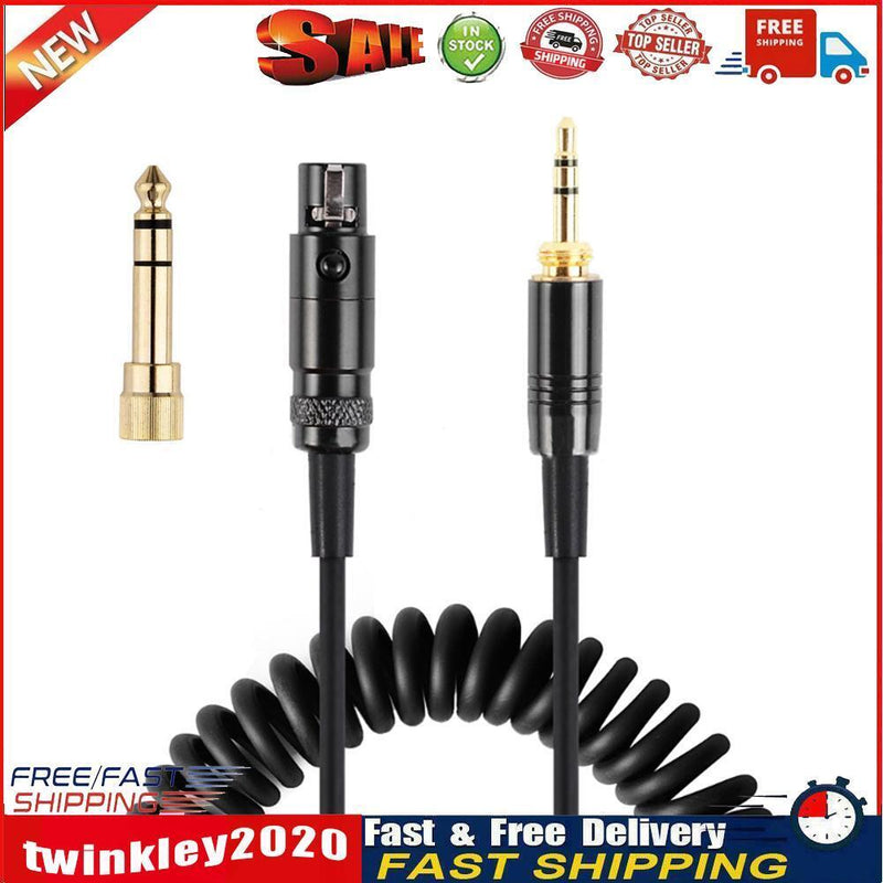 3.5mm Male to Mini Spring Headset Cable for AKG K240 K271 K141 K702 K712 Newly